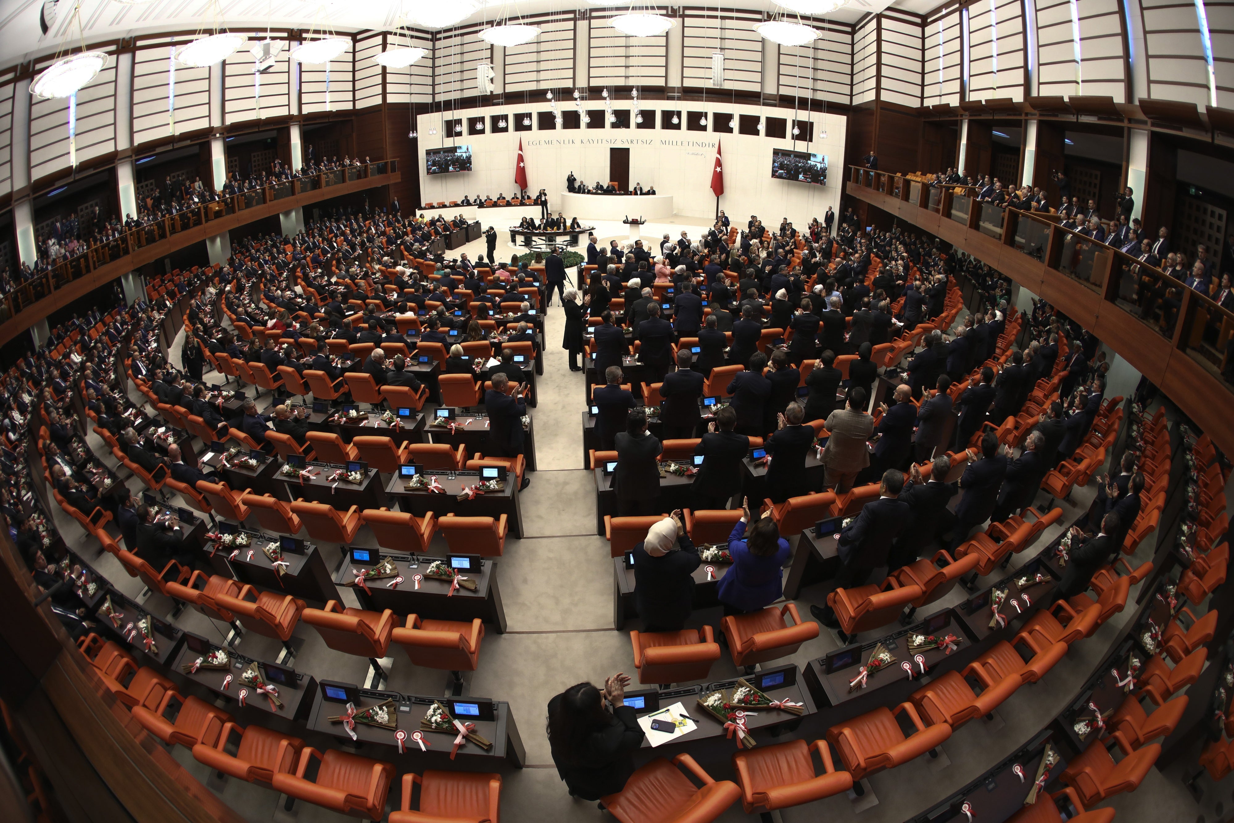 interior of the Grand National Assembly of Turkiye