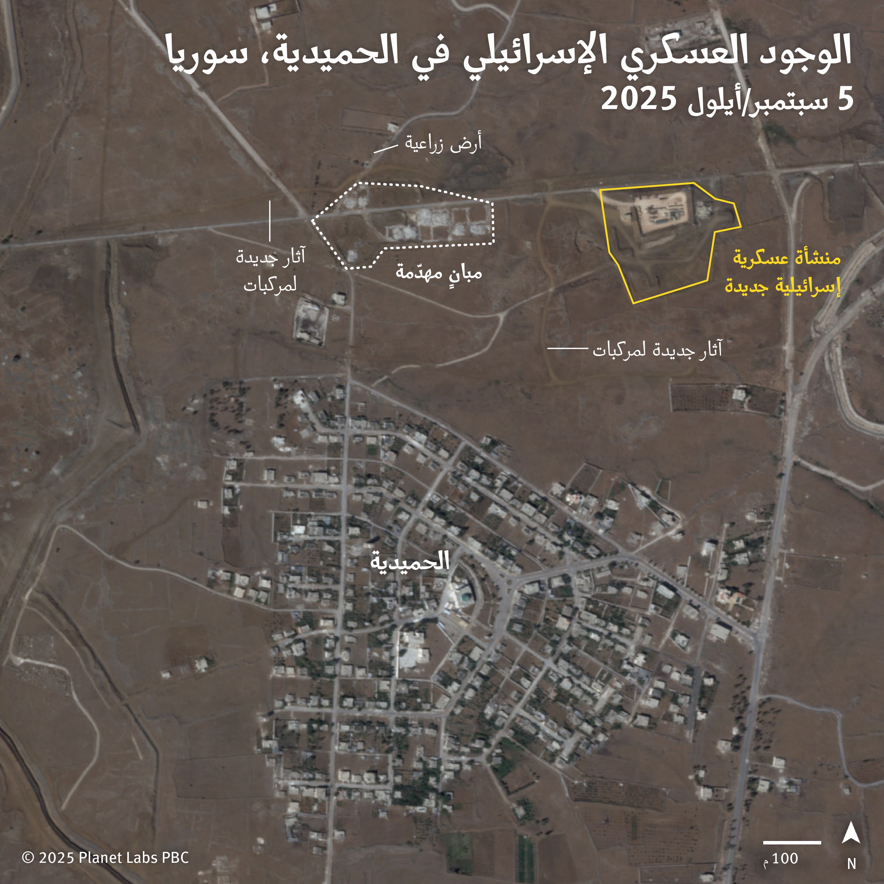 annotated satellite image