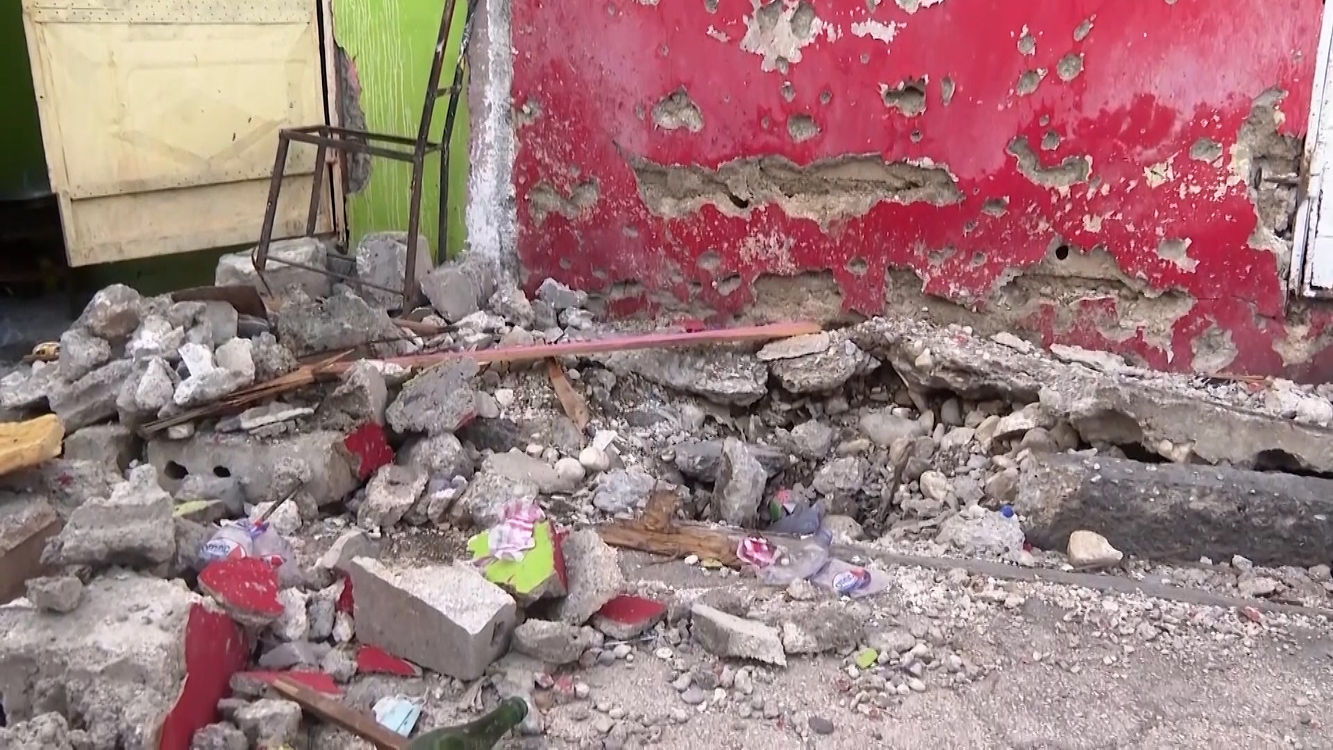 Drone impact site where at least 8 children were killed and 6 others injured, Port-au-Prince, Haiti, September 22, 2025.