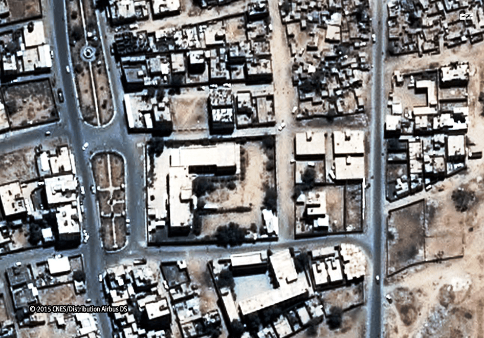 Satellite image before airstrike