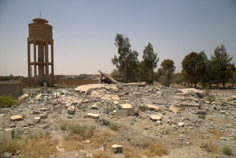 Rubble of a residential house that local residents said was attacked in a coalition airstrike on March 30, 2017, killing six civilians. 