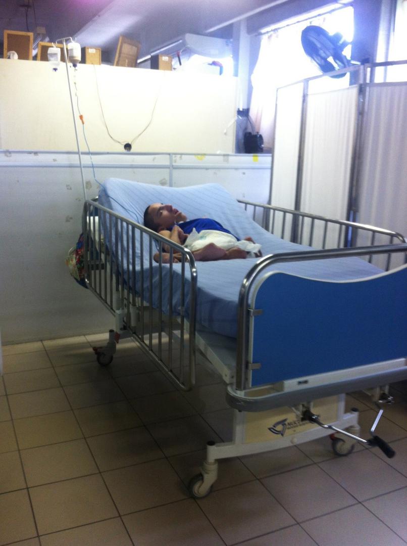 A man with a disability in an institution in Bahia wearing nothing but a diaper from the waist down. Staff in some institutions in Brazil do not fully dress adults with disabilities, in disregard for their dignity.