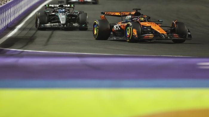 The F1 Grand Prix at Jeddah Corniche Circuit in Jeddah, Saudi Arabia, April 20, 2025.