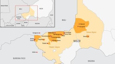 Map of Niger