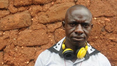 Mathurin Kombo photographié à Tedoa, en République centrafricaine, en 2014.
