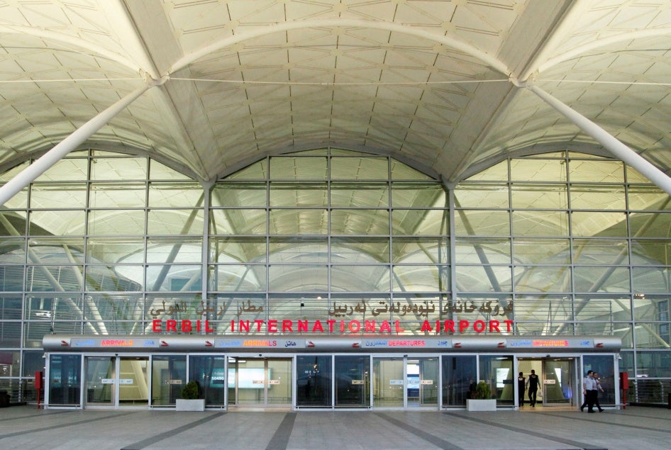  Erbil International Airport in Erbil, Iraq March 17, 2020.