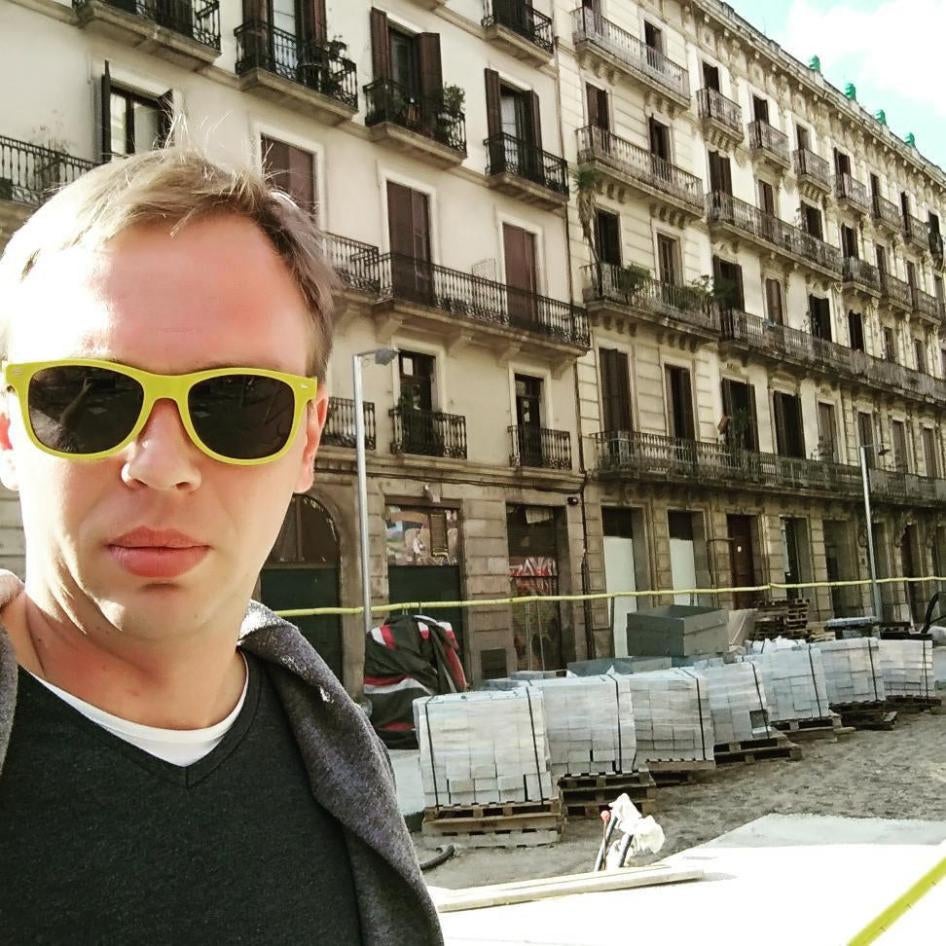 Фотография Ивана Голунова с его Instagram-аккаунта, публикуется с разрешения "Медузы".