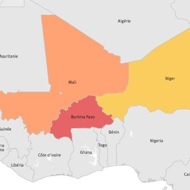 Carte de la région du Sahel