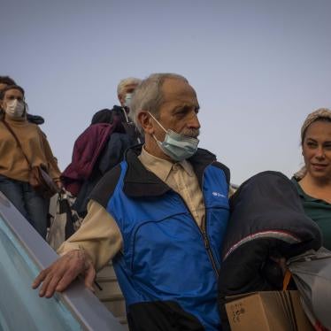 Jewish Ukrainian refugees disembark at Ben Gurion airport in Tel Aviv, Israel on March 6, 2022.