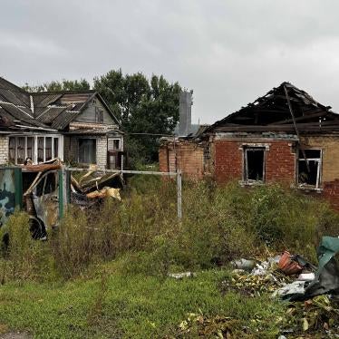 Russian-affiliated forces detained and tortured men in a cellar behind these houses that they occupied during March and April in Kapytolivka village, Kharkiv region. September 28, 2022.