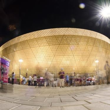 Lusail Stadium in Lusail, Qatar, where the final match of the 2022 World Cup will be played on December 18, 2022. 