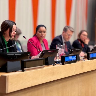 Emina Ćerimović speaks at the United Nations Security Council “Arria formula” meeting on December 6, 2024.