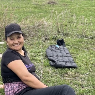 Photo of a smiling woman