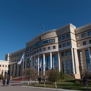 Kazakhstan's Foreign Ministry building in Astana, April 21, 2017.