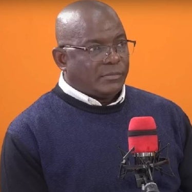 Otsieno Namwaya, associate Africa director at Human Rights Watch, during a media interview in July 2023.