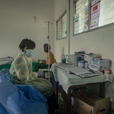 Cholera patients receive treatment at a medical center in Port-au-Prince, Haiti, October 16, 2025.