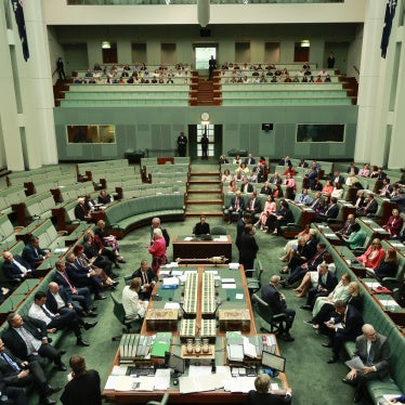 A vote in progress in the House of Representatives at Parliament House on January 20, 2026, in Canberra, Australia