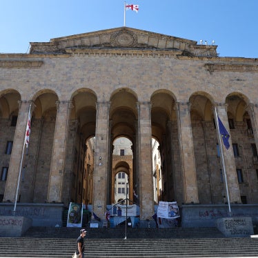 The Parliament Building in Tbilisi, Georgia.