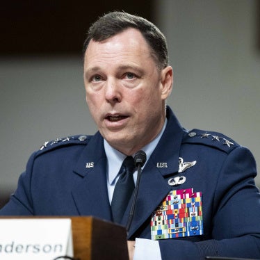 Lieutenant General Dagvin R.M. A​, USAF, General and Commander, United States Africa Command, at a hearing of the Senate Armed Services Committee at the US Capitol in Washington, DC, July 22, 2025.