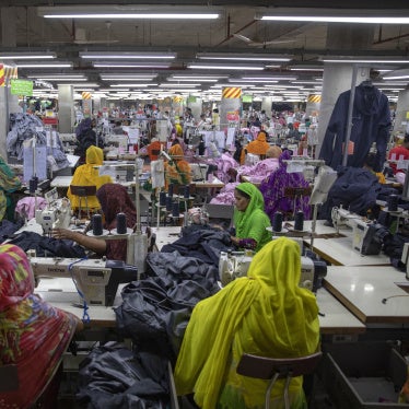 Readymade garments workers in a green factory in Savar, Bangladesh, April 9, 2025.