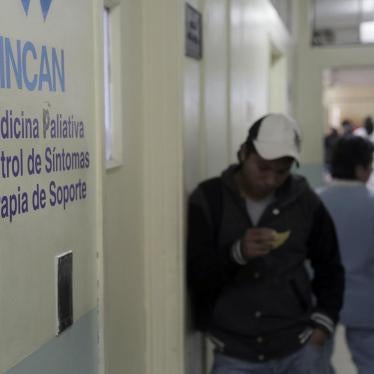 The palliative care services at the National Cancer Institute of Guatemala. Guatemala City, August 2015. © 2015 Human Rights Watch