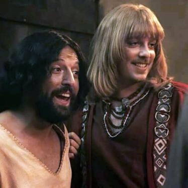 Screenshot from Netflix's "Porta dos Fundos's Christmas Special: Christ's First Temptation," December 26, 2019.